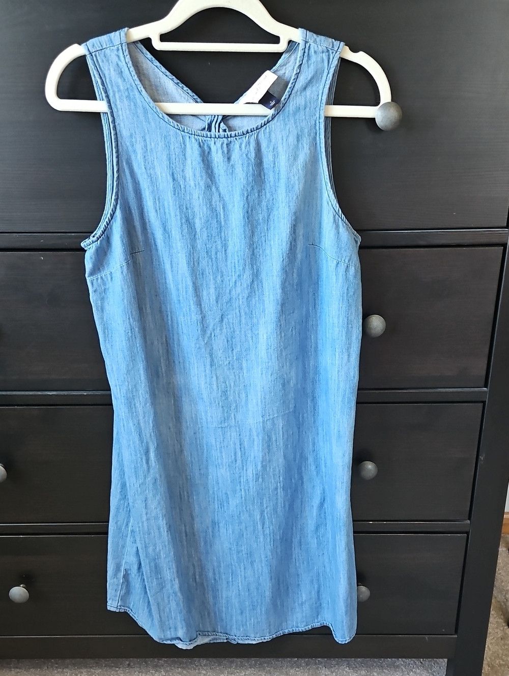 Universal Thread 100% Cotton Light Blue Denim Midi Tank Dress